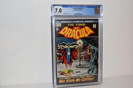 Vintage Comic Book Tomb of Dracula #2 Double Cover CGC 7.0 outer cover 6.5