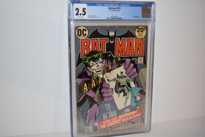 Comic Batman #251 CGC 2.5 1973 Key Bronze Age DC Neal Adams Joker App Classic Cover