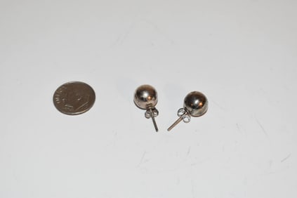 vintage sterling silver post earrings