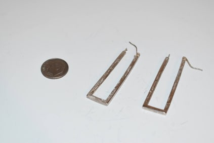 vintage sterling silver hanging earrings