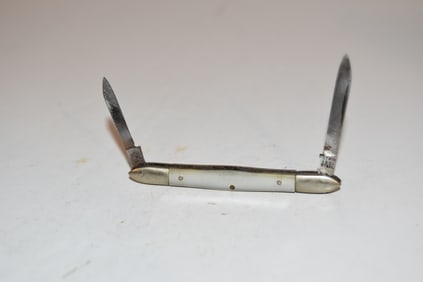 Vintage Folding Pocket Knife Mother of Pearl