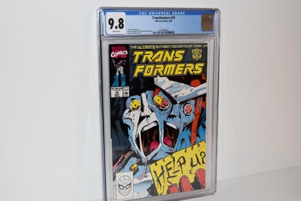 Vintage Comic Book Transformers #70 CGC 9.8 Sept 1990 Scarce Low Print Run!!!!