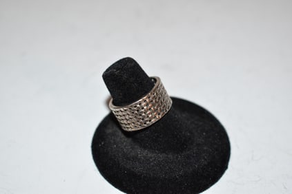 Vintage Sterling Silver NF Chapal Zenray Ring Size 8