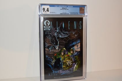 Vintage Comic Book Aliens #1 CGC 9.4