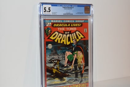 Vintage Comic Book Tomb of Dracula #1 CGC 5.5