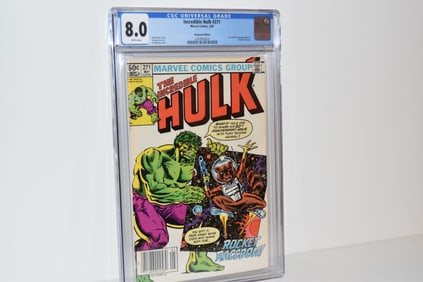 Vintage Comic Book Incredible Hulk #271 CGC 8.0 News Stand