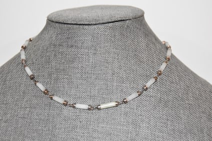 Vintage Sterling Silver Jadeite Necklace Pendant