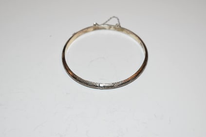 Vintage Sterling Silver Thailand Bracelet 5 in