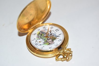 Pocket Watch Arnex Swiss Made Incabloc 17 Jewels deer works great!!! Like new