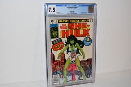 Savage She-Hulk #1 CGC 7.5 Marvel Comics 1st appearance She-Hulk newstand