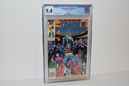Transformers: the Movie #1 CGC 9.4 WP (1986) - Movie adaptation - #1 of 3 series newstand