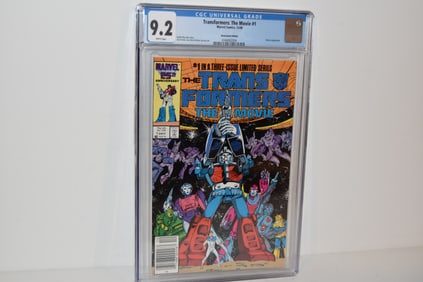 Transformers: the Movie #1 CGC 9.2 WP (1986) - Movie adaptation - #1 of 3 series newstand