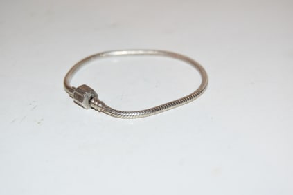 Vintage Sterling Silver pandora Bracelet 7"