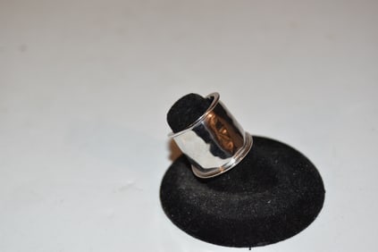 925 Sterling Silver Vintage Wide Bar Ring Size 6 to 9