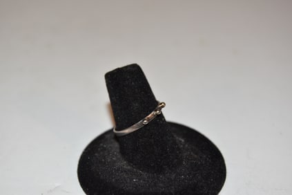 Vintage Sterling Silver modernist Ring sz 7