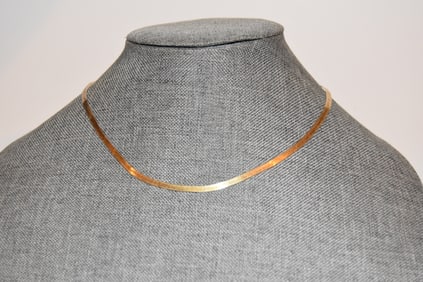 Vintage Sterling Silver Vermeal italy Necklace 16.5 "