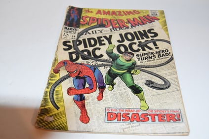 Amazing Spider-Man #56 Silver Age Marvel Superhero Comic 1968 rough shape