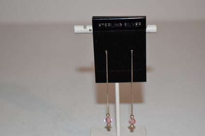 vintage sterling silver Swarovski earrings