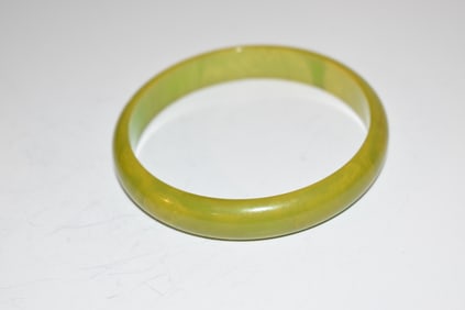 Vintage green marbled Bracelet 8"