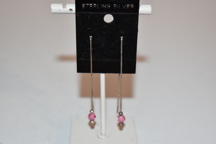 vintage sterling silver Swarovski earrings