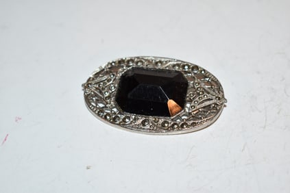 vintage marcasite brooch