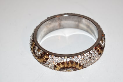 vintage rhinestone bracelet 7"