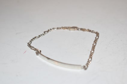 Vintage Sterling silver italy Bracelet 8"