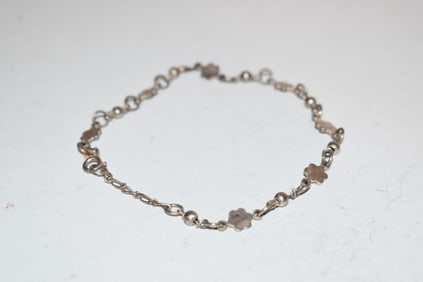Vintage Sterling silver italy Bracelet 9"
