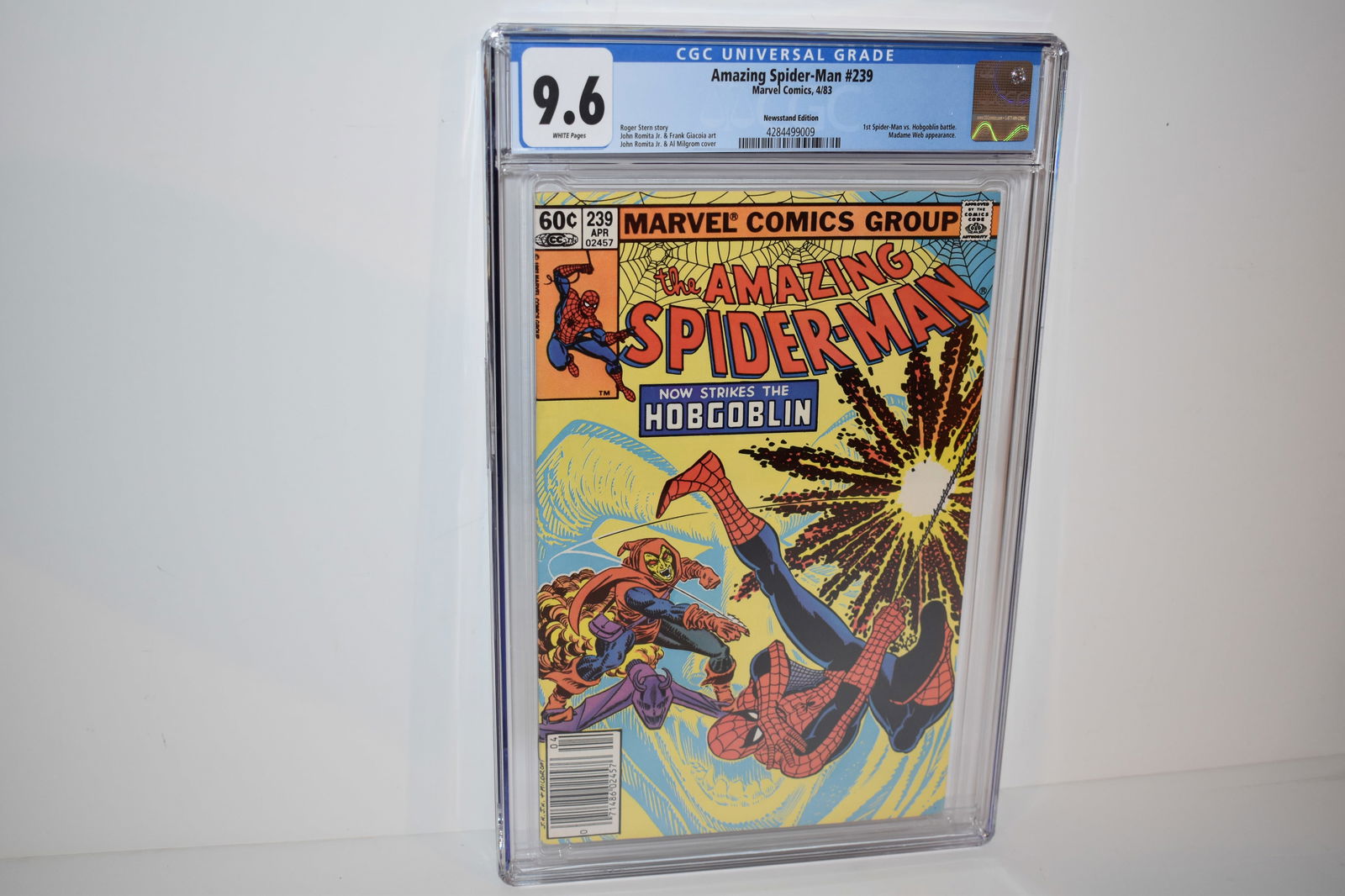 Amazing Spider-Man #239 CGC 9.6 (1983) Newsstand Hobgoblin Strikes Marvel Comics (1 of 2)