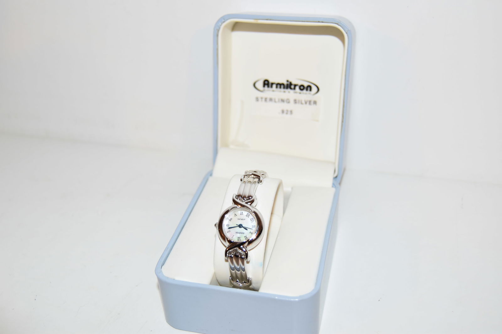 Women's Armitron Watch mother of pearl sterling works (1 of 4)