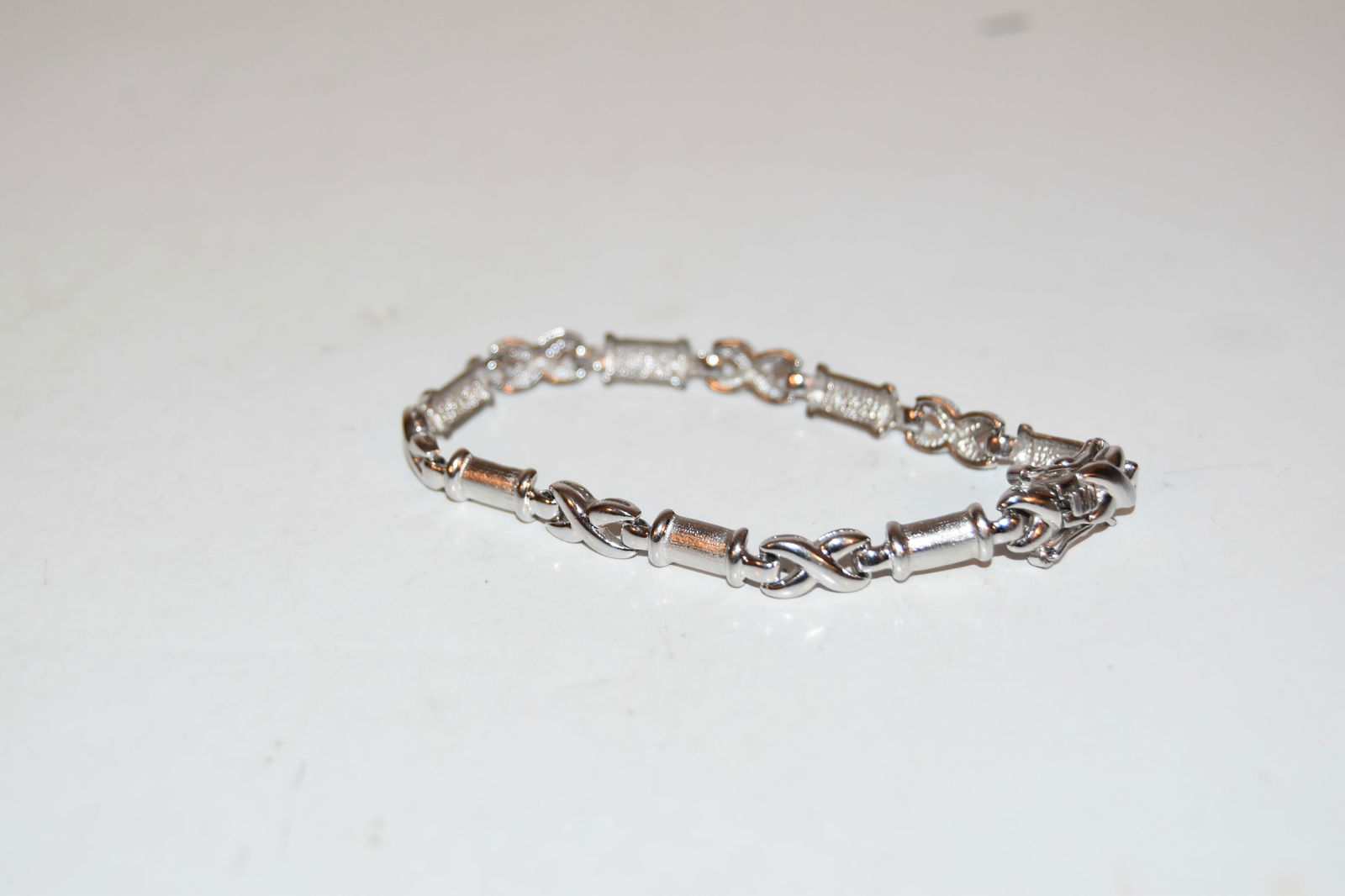 Vintage Sterling Silver link Bracelet 7" (1 of 3)