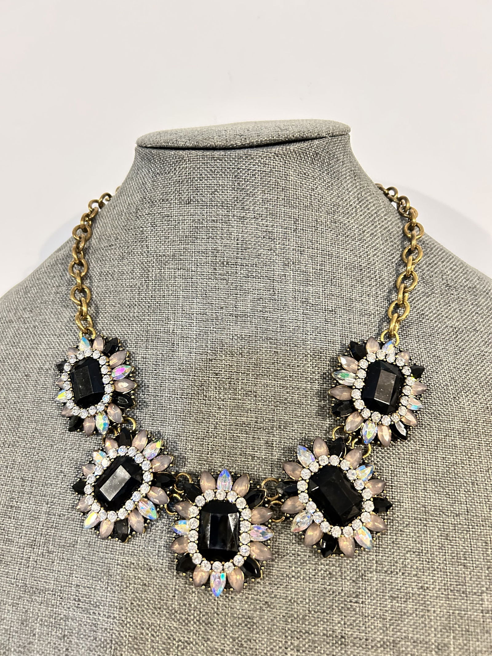 Vintage Statement rhinestone Necklace (1 of 4)