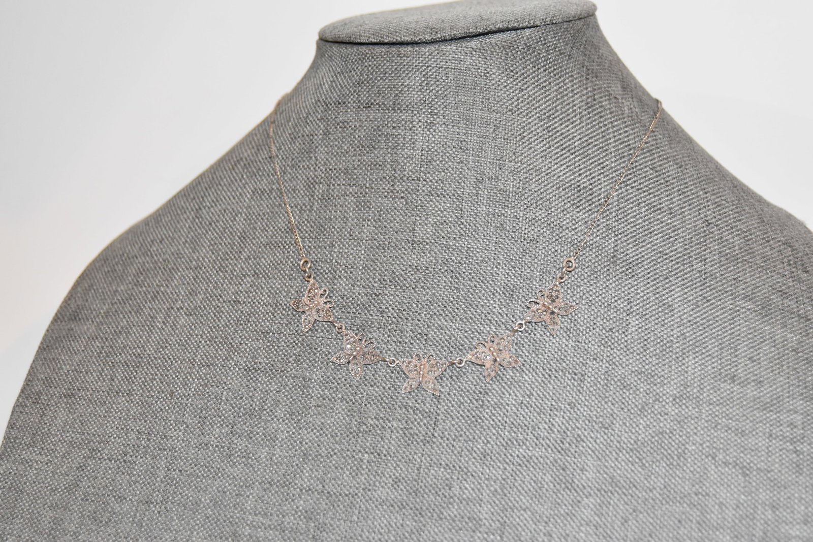 Vintage Sterling Silver butterfly marcasite pendant Necklace 16": Vintage Sterling Silver butterfly marcasite pendant Necklace 16" Please view all photos as they are part of the description and condition of this Item, Feel free to contact me with questions or pictur