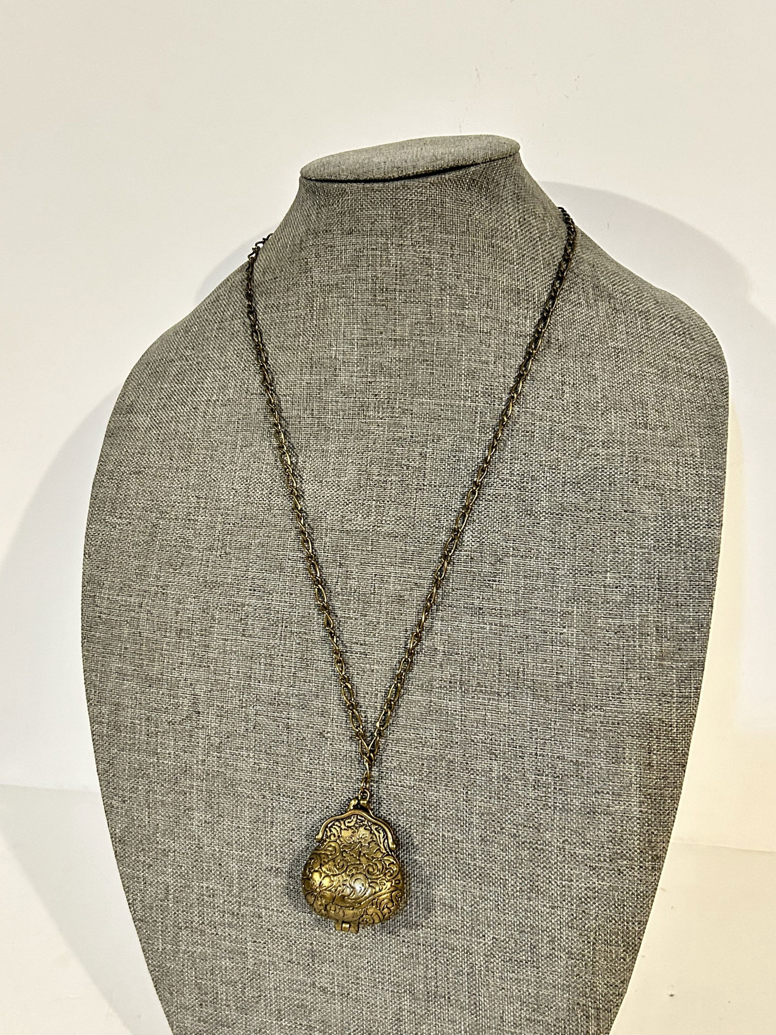 Vintage old pocket book locket pendant Necklace 26": Vintage old pocket book locket pendant Necklace 26" Please view all photos as they are part of the description and condition of this Item, Feel free to contact me with questions or picture requests! U