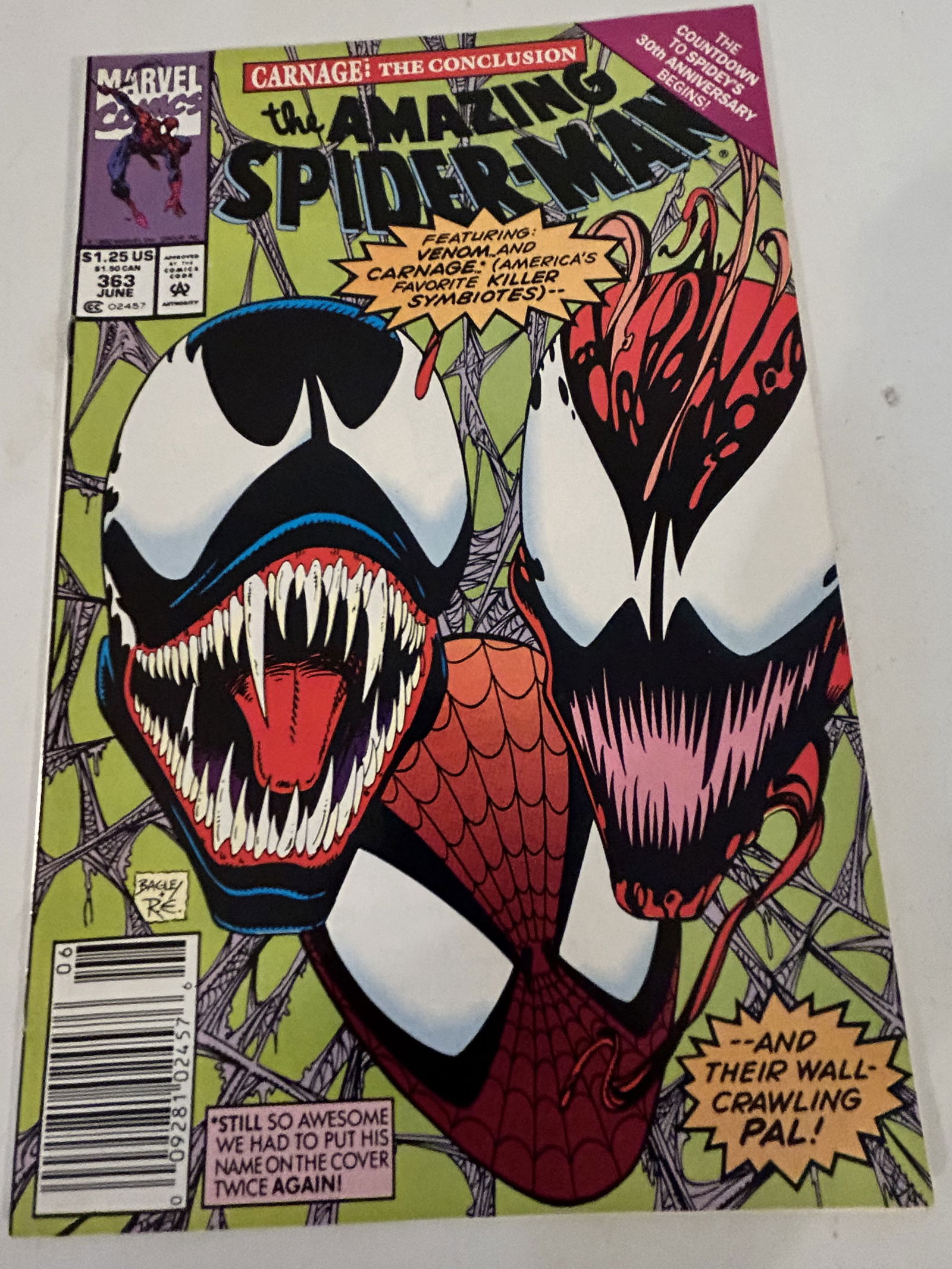 Vintage Comic Book Amazing Spider-Man # 363 (1 of 3)