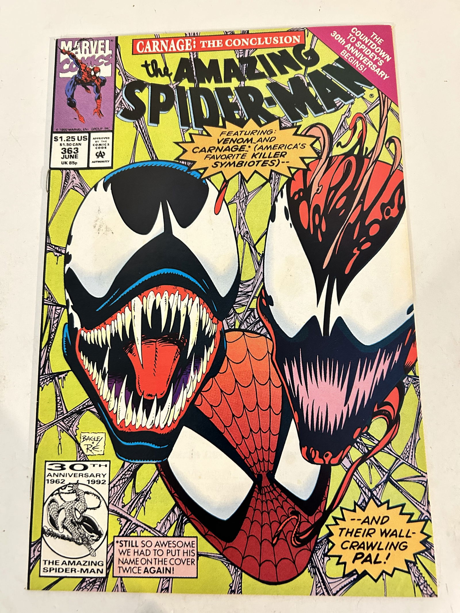 Vintage Comic Book Amazing Spider Man # 363 (1 of 2)