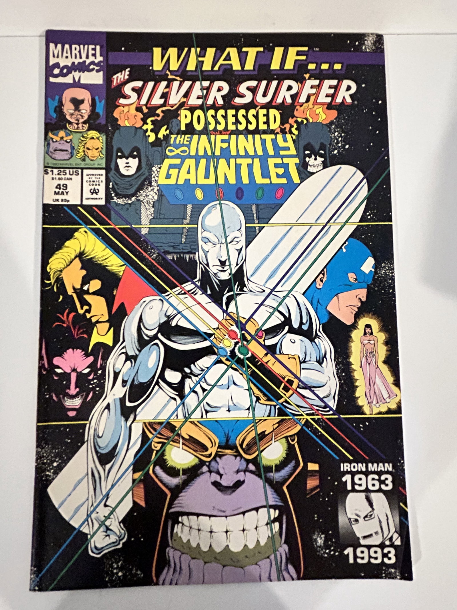 Vintage Comic Book what if silver surfer possessed infinity gauntlet #49 (1 of 2)