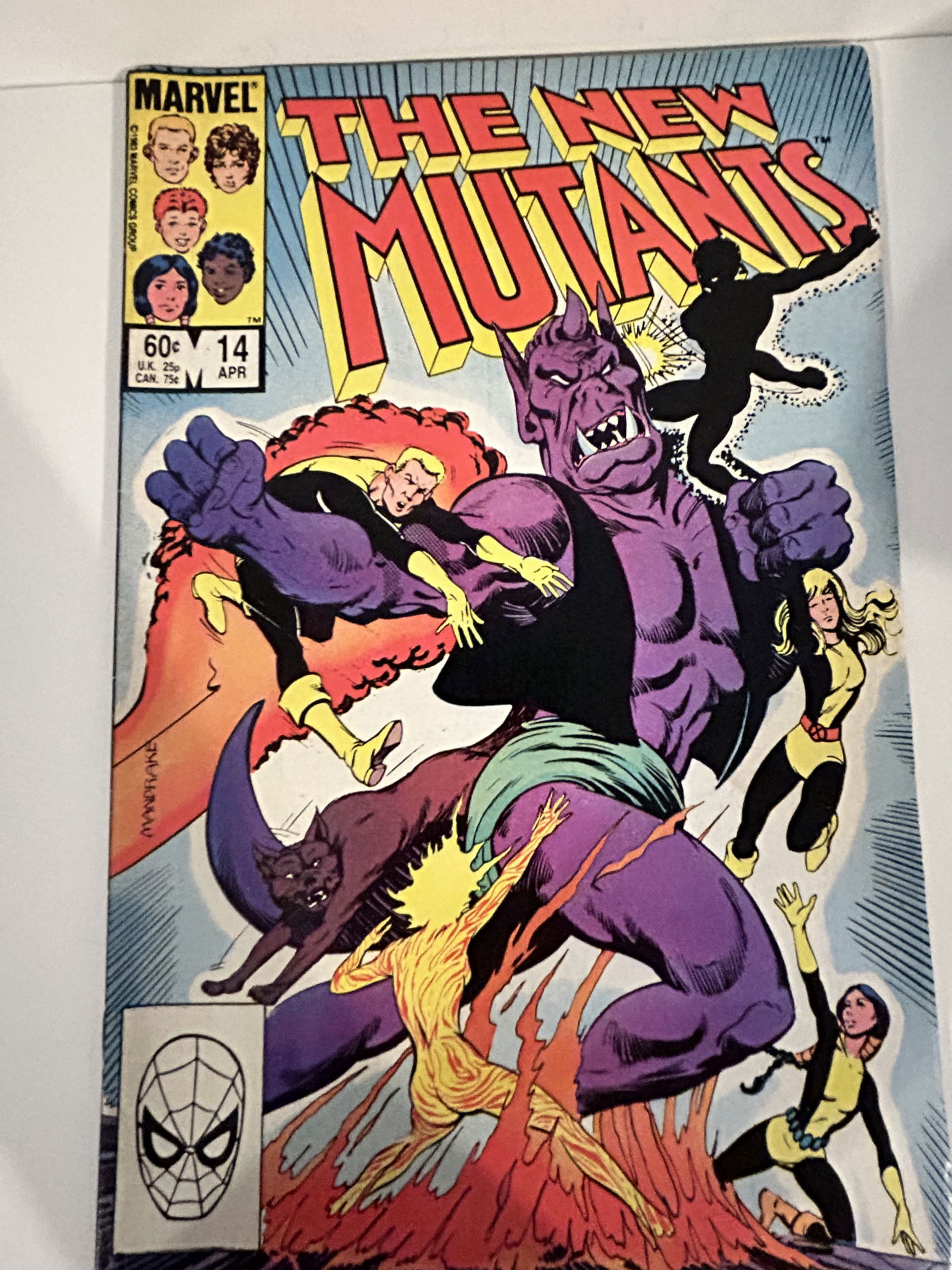 Vintage Comic Book the new mutants  annual # 14 (1 of 2)