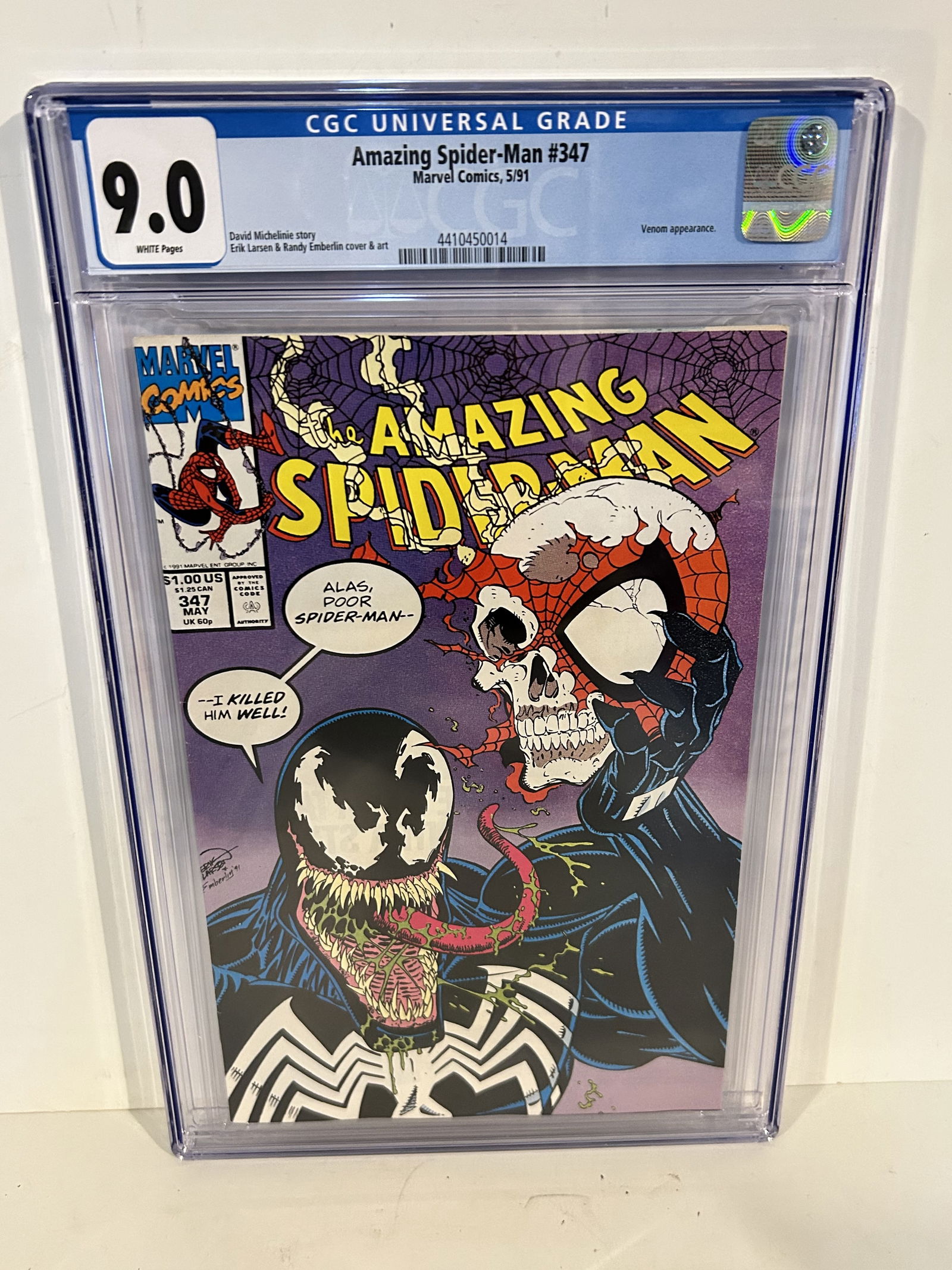Vintage Comic Book CGC 9.0 amazing spider-man # 347 (1 of 2)