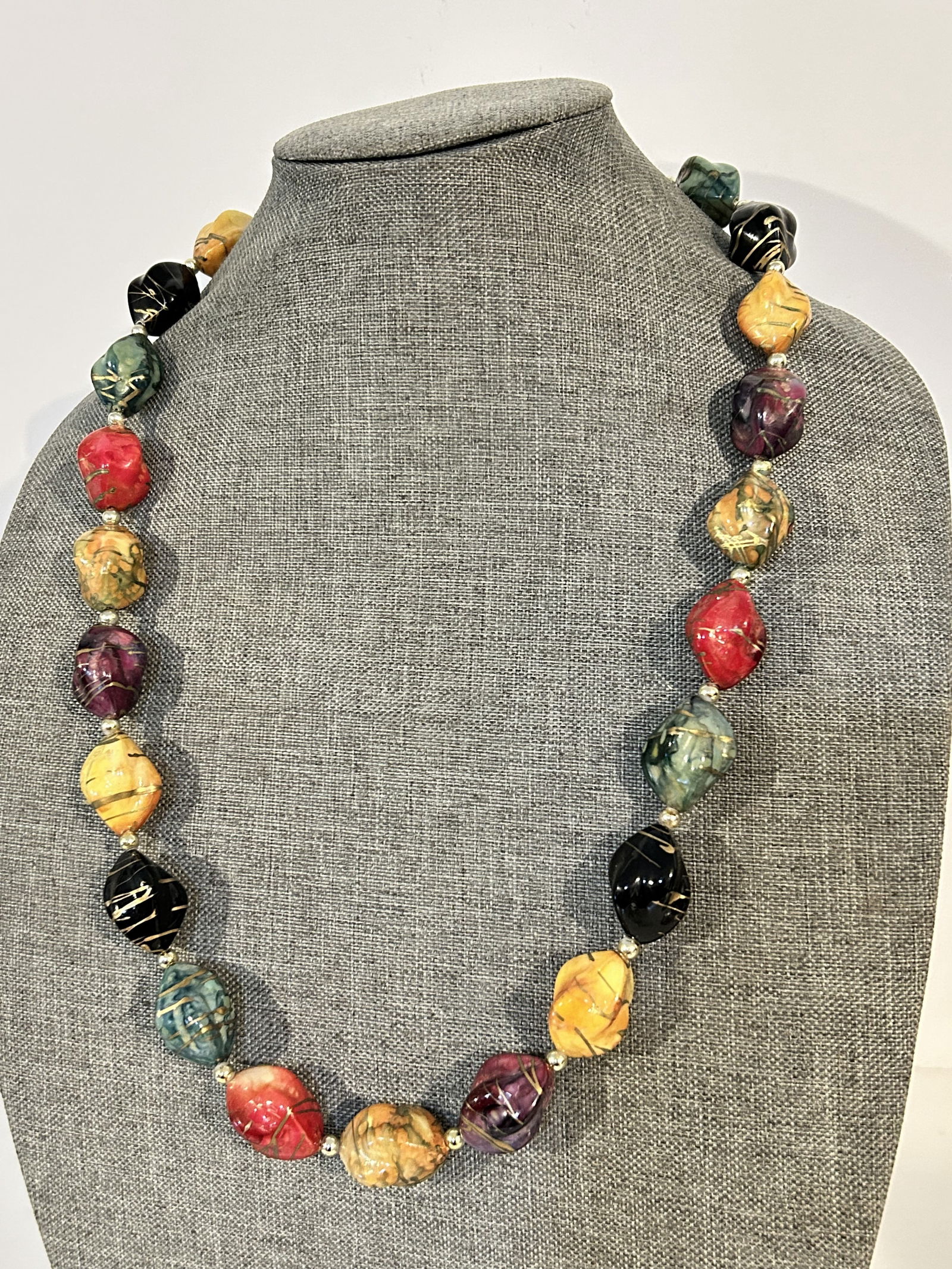 Vintage Beaded Necklace 26" (1 of 4)