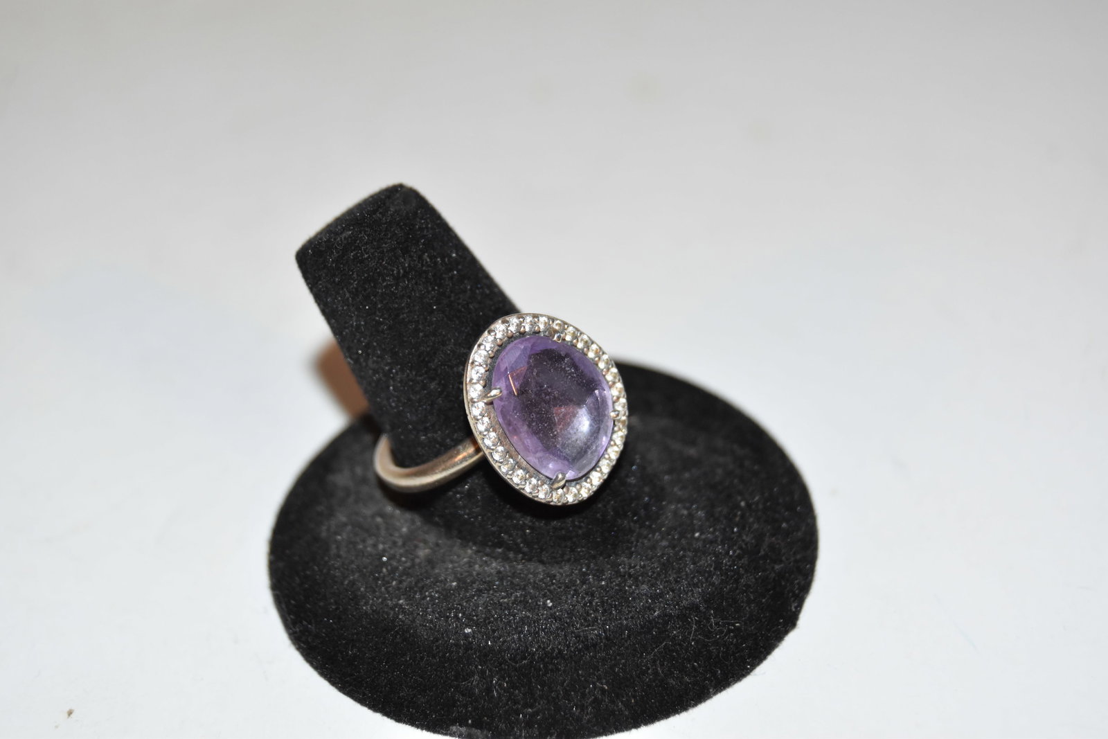 Pandora Sterling Silver 925 Amethyst ring size 7.5 (1 of 5)