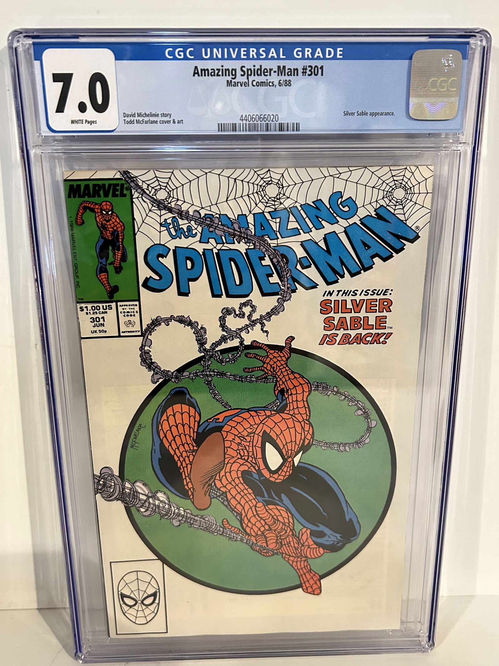 Vintage Comic Book CGC 7.0 amazing spider-man # 301 (1 of 2)