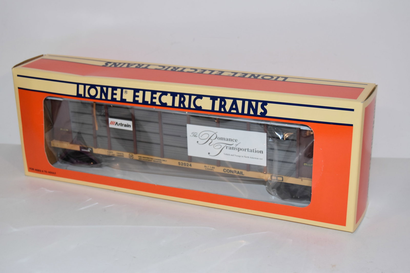 LIONEL 1993 Artrain Commemorative Conrail Auto Carrier Car # 6-52024 Brand New: LIONEL 1993 Artrain Commemorative Conrail Auto Carrier Car # 6-52024 Brand New Please view all photos as they are part of the description and condition of this Item, Feel free to contact me with quest