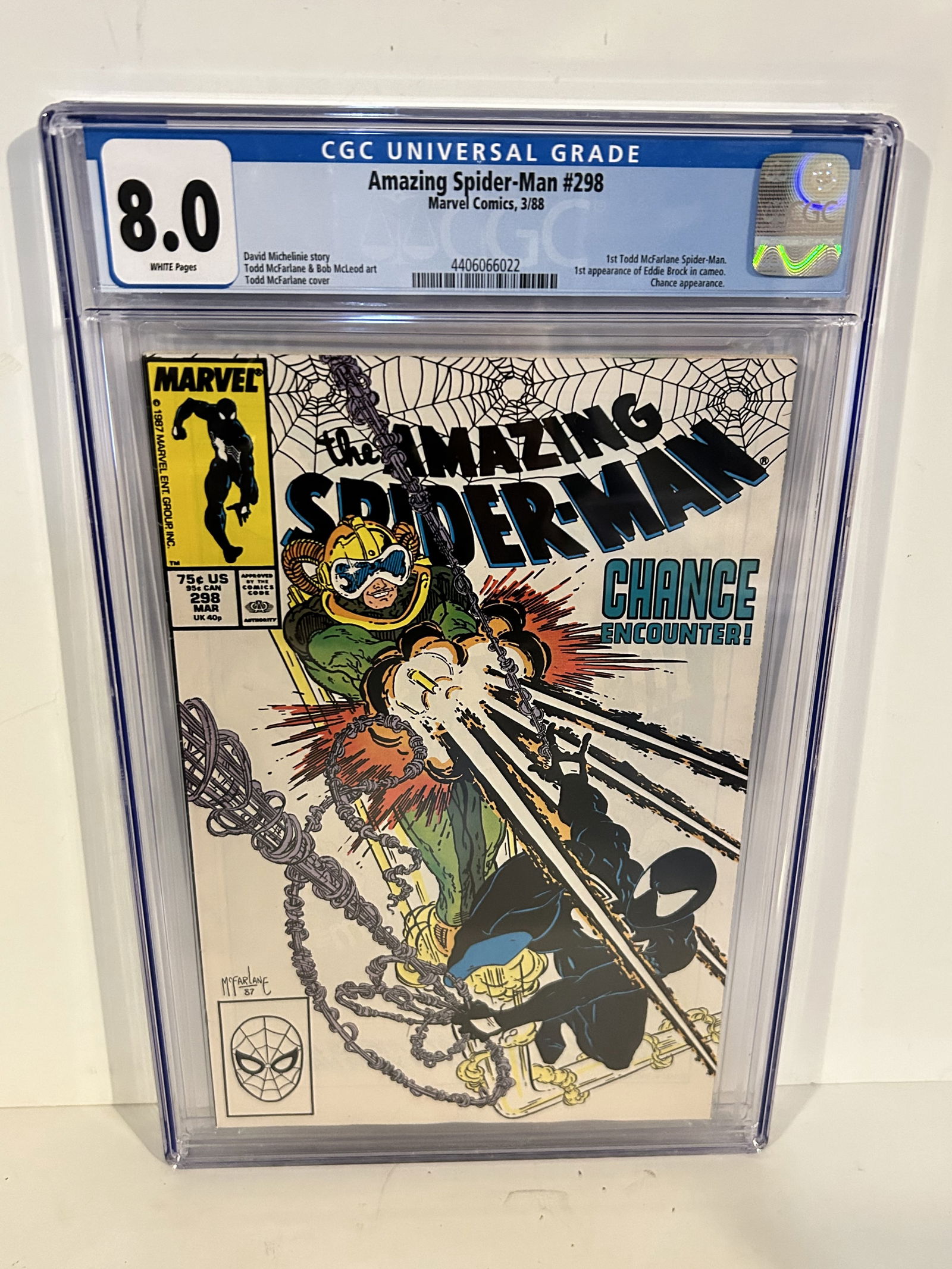 Vintage Comic Book CGC 8.0 amazing spider-man # 298 (1 of 2)