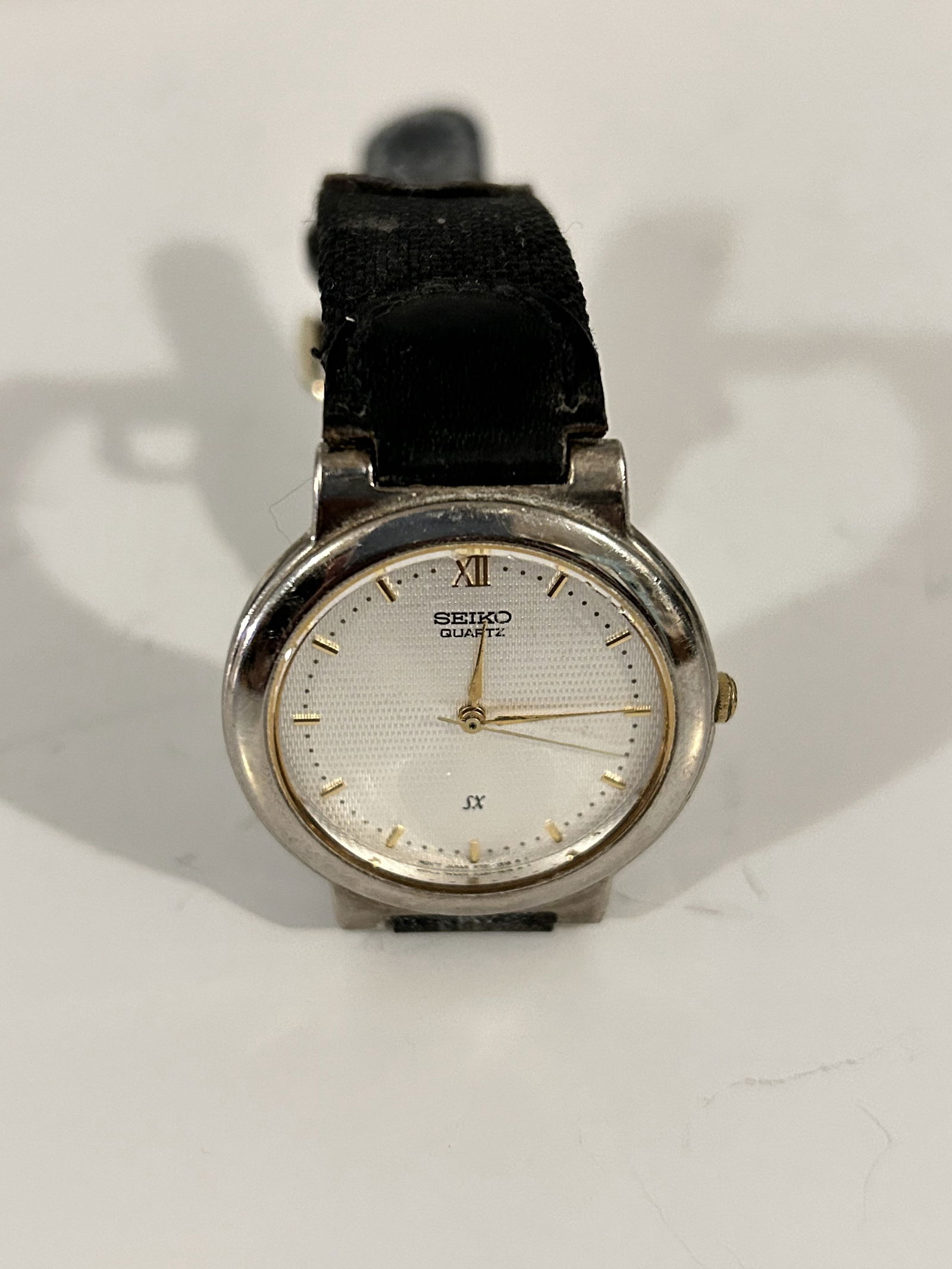 Seiko Mens Watch V701-1K10 SX Quartz Gold Stainless Steel works great! Light scratches to face (1 of 4)