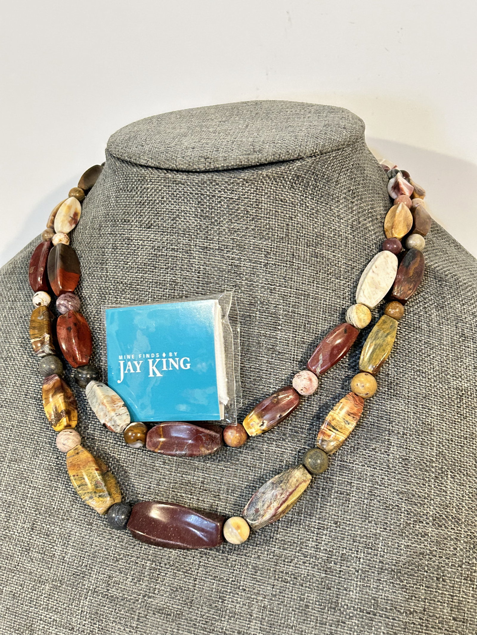 VTG Signed Jay King Sterling Silver double strand Confetti Opal Beaded Beauty 14": VTG Signed Jay King Sterling Silver double strand Confetti Opal Beaded Beauty 14" Please view all photos as they are part of the description and condition of this Item, Feel free to contact me with qu
