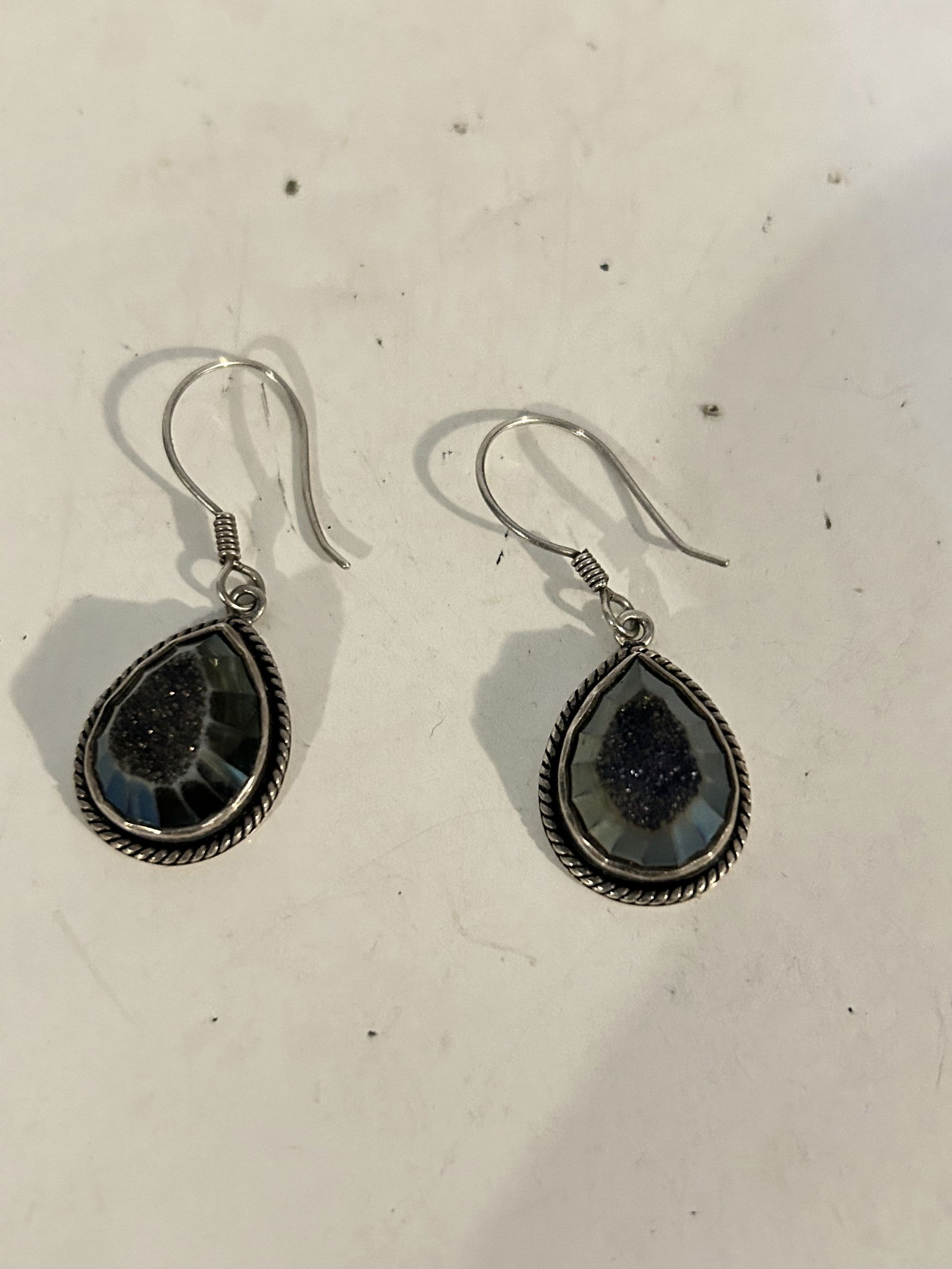 Vintage SAJEN Sterling Silver Genuine Gemstone pierced (1 of 4)