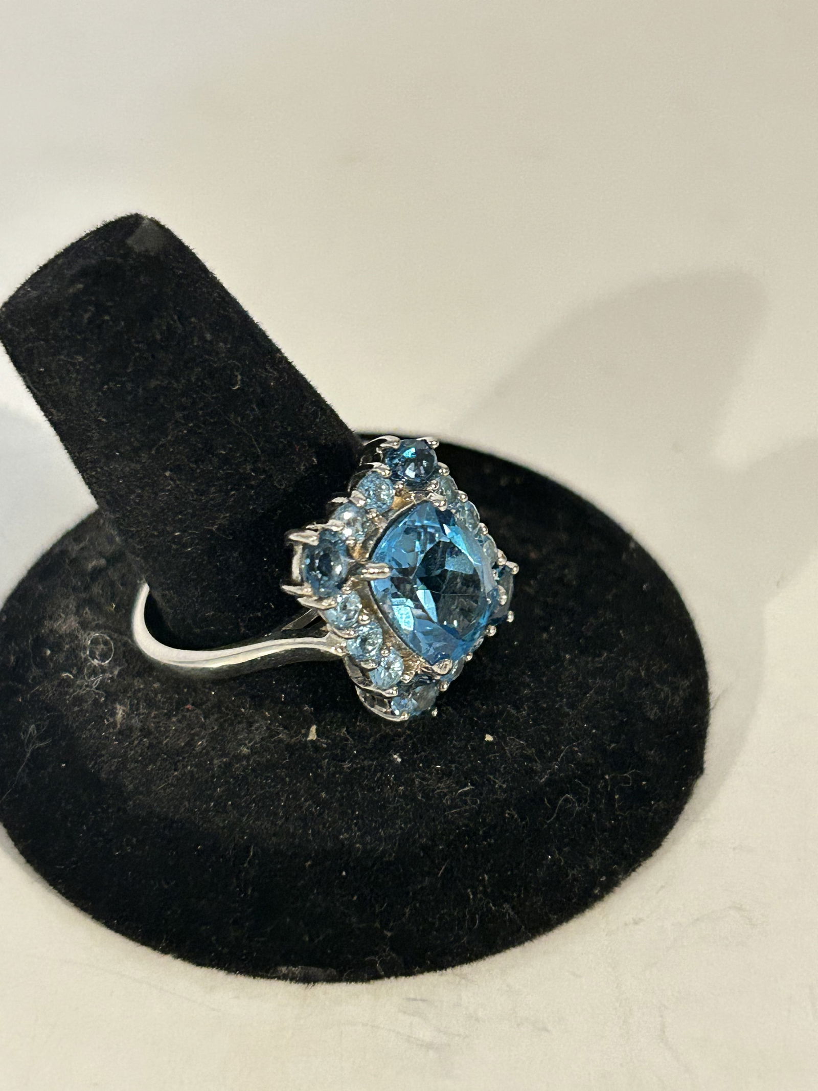 Vintage Sterling Silver NF Chapal Zenray Ring sz 10 spinel (1 of 5)