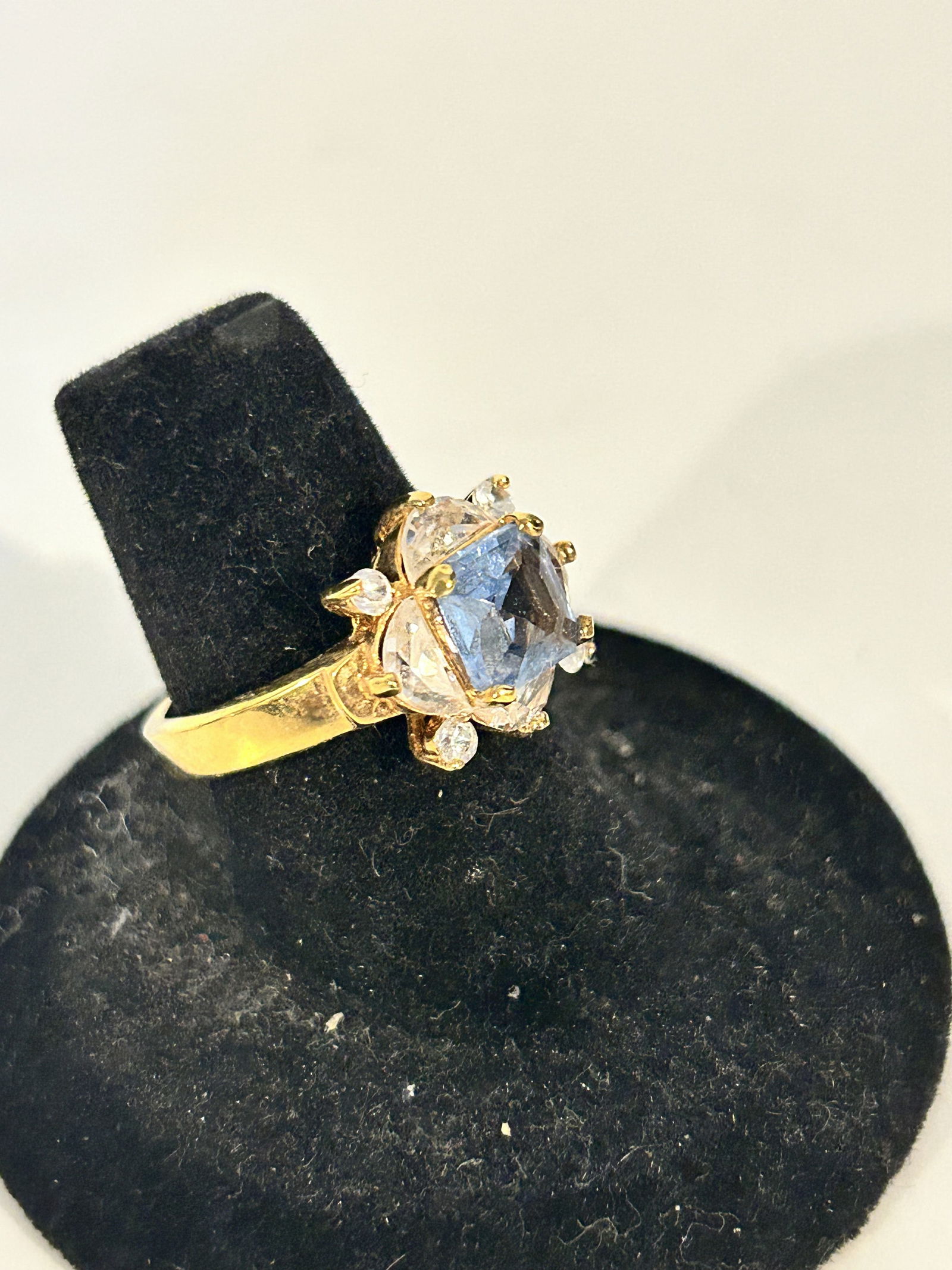 CI 925 Amethyst Blue vermeal Topaz Sterling Silver Ring sz 7 (1 of 5)