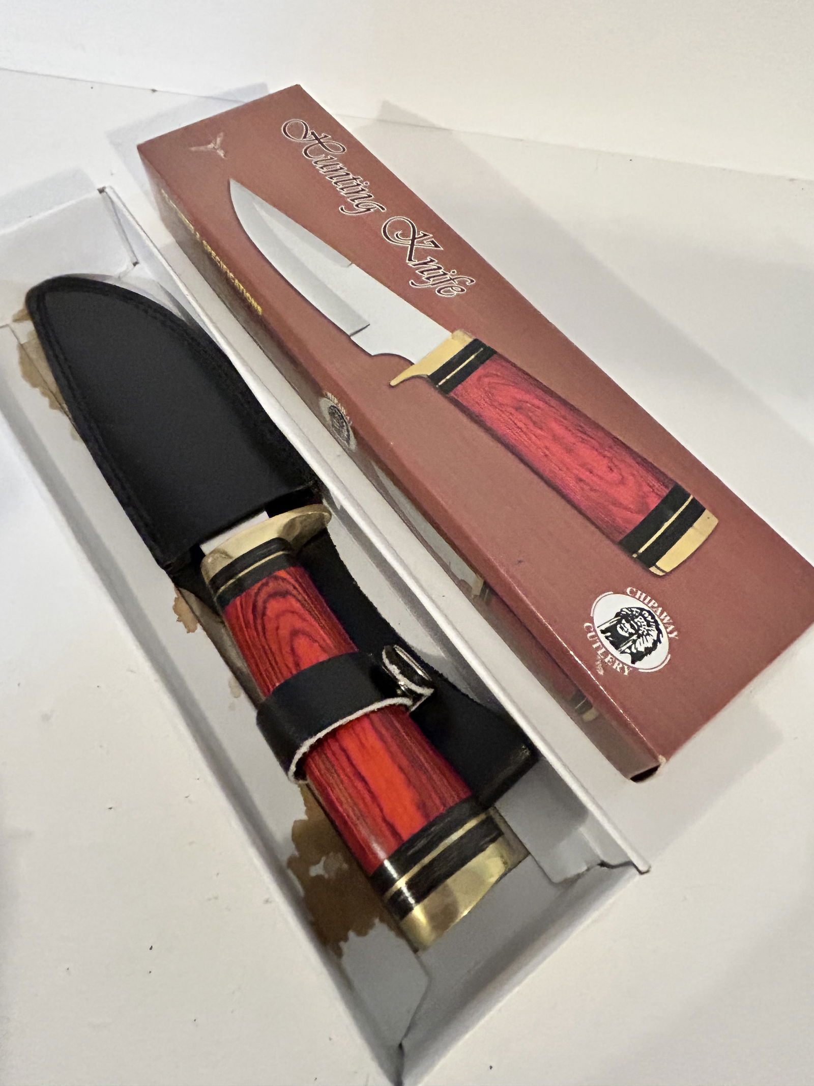 Vintage Chipaway Fixed Blade Knife 10" New in box with sheath: Vintage Chipaway Fixed Blade Knife 10" New in box with sheath Please view all photos as they are part of the description and condition of this Item, Feel free to contact me with questions or picture r